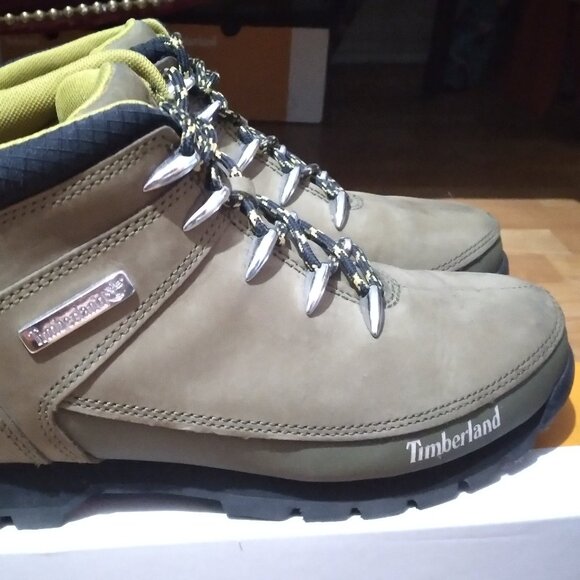 Timberland Men\'s Euro Sprint Leather - Olive Green - Hiker Boots - Size 8.5 (US) main image 4